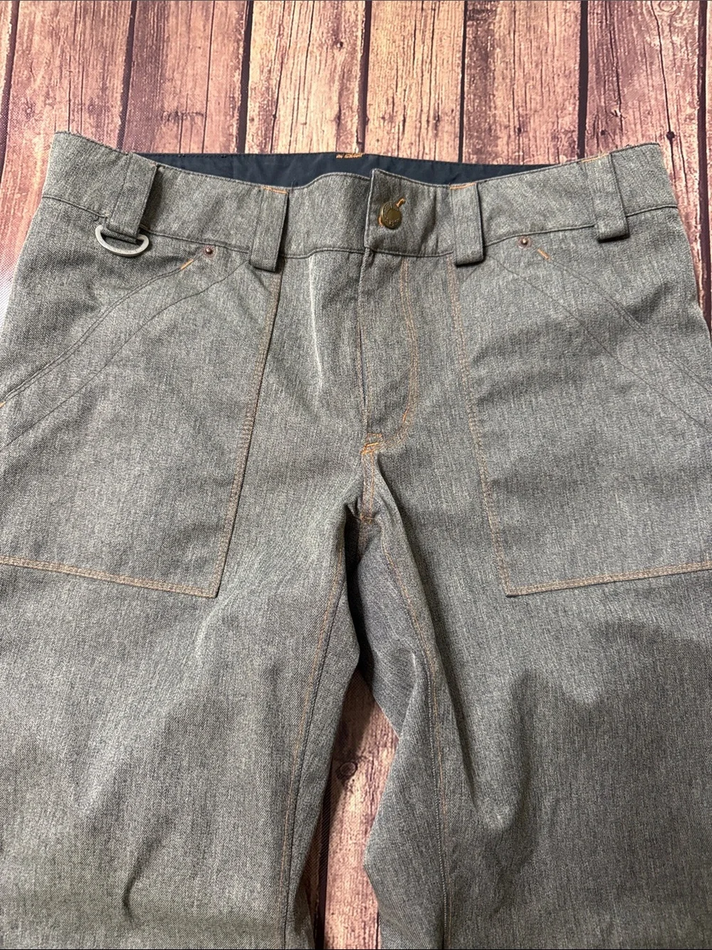 VOLCOM Grey Straight-Leg Snow Pants